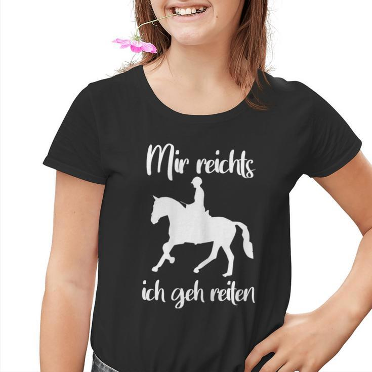 Mir Reichts Ich Geh Reiten Pferdede Kinder Tshirt