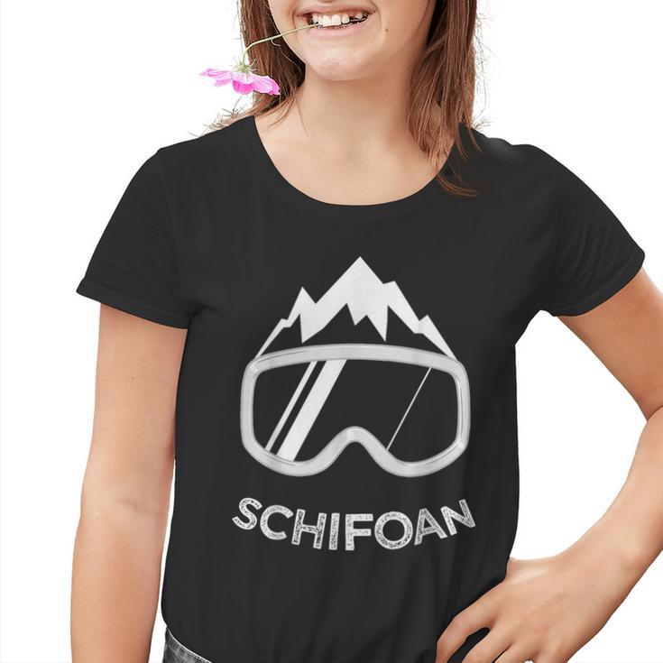 Snowboard Schifoan Snowboarder Skiing Ski Kinder Tshirt