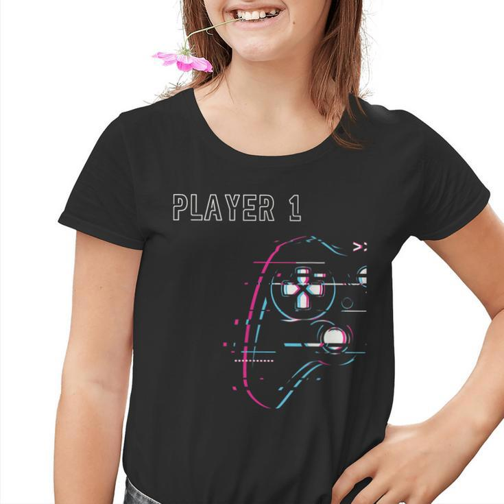 Gamer Team Player 1 Player 2 Gamer Team Kinder Tshirt