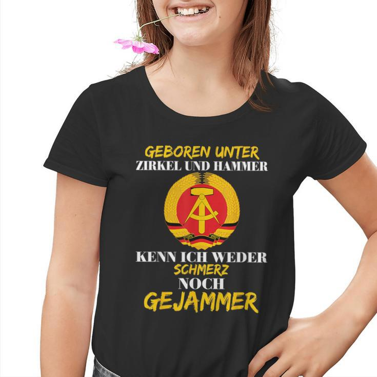 Geboren Unter Zirkel Und Hammer East Germany East Ddr Kinder Tshirt