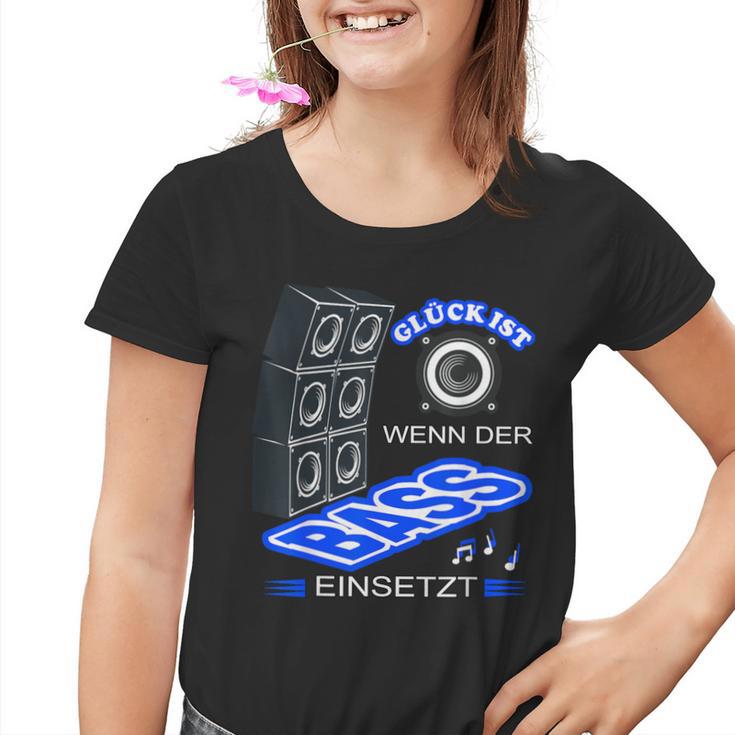 Glück Ist Wenn Der Bass Insert Kinder Tshirt