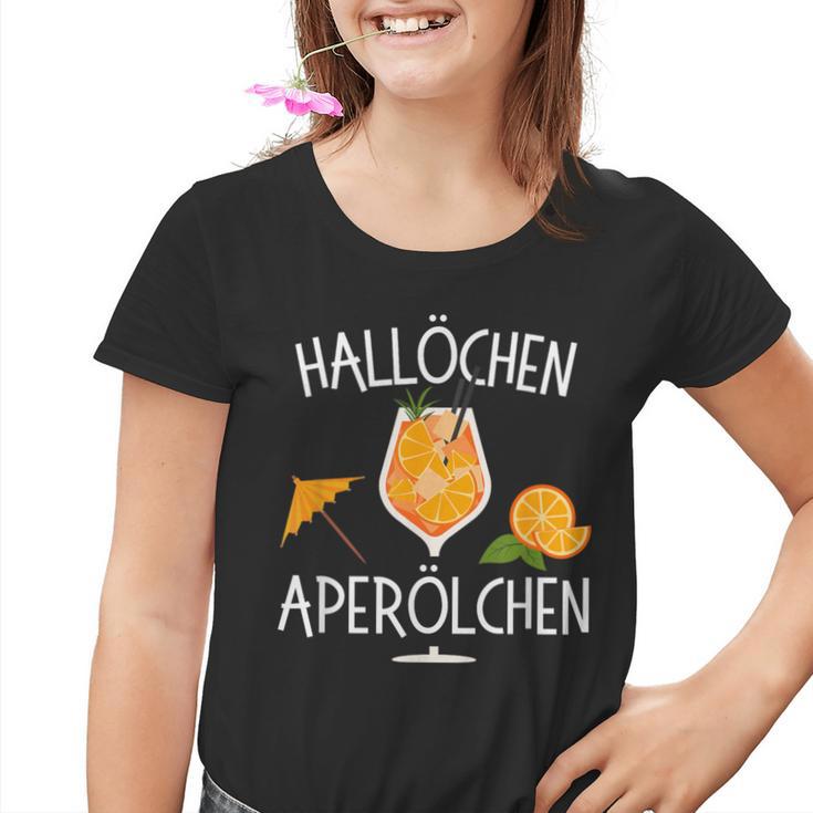 Hallöchen Aperölchen Spritz Party Carnival Kinder Tshirt