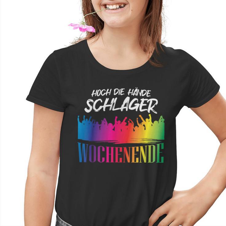 Hoch Die Hände Schlager Weekend Schlager Party Night S Kinder Tshirt