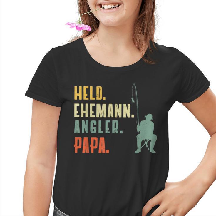 Husband Papa Angler Hero S Kinder Tshirt