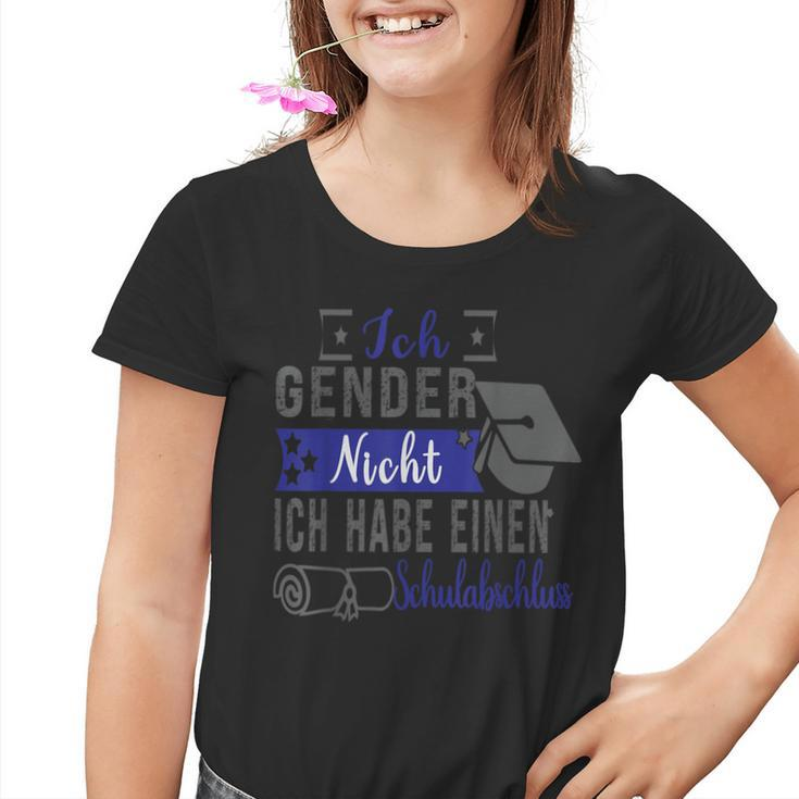 Ich Gender Nicht Ich Habe Einen Schulabschluss Blue Kinder Tshirt