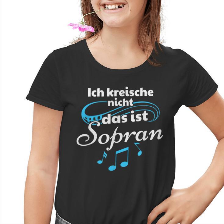 Ich Kreische Nicht Das Ist Soprano Kinder Tshirt