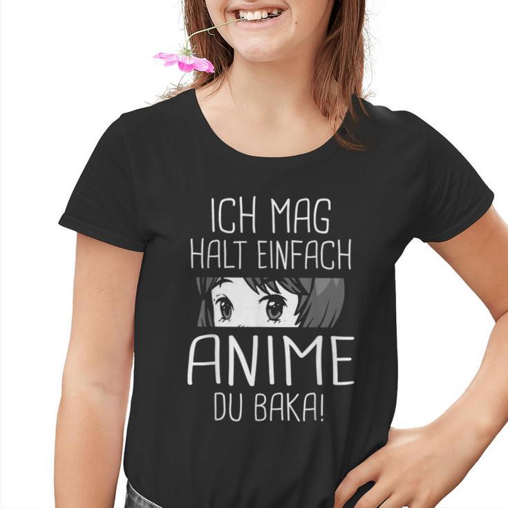 Ich Mag Halt Einfach Anime Du Baka Kinder Tshirt