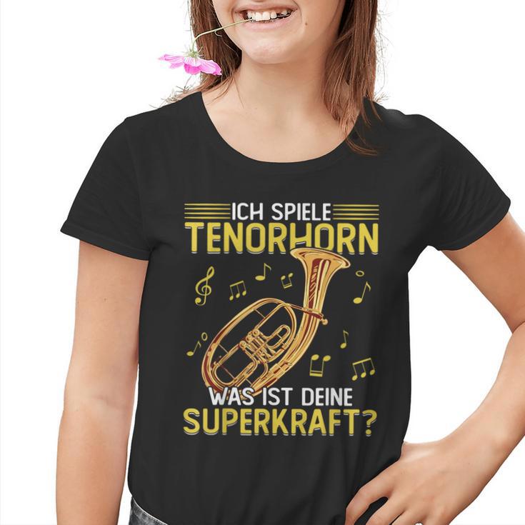 Ich Spiele Tenor Horn Kinder Tshirt