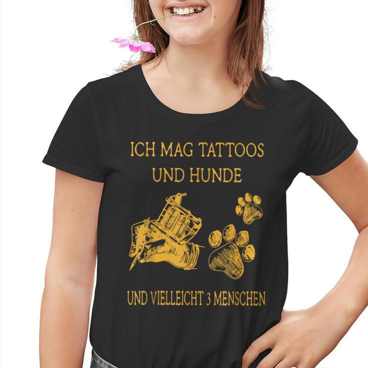 Ich Much Tattoos And Dogs Kinder Tshirt