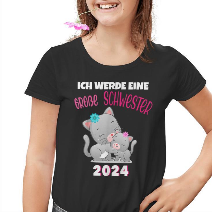 Ich Werde Eine Große Schwester 2024 Cat Kinder Tshirt