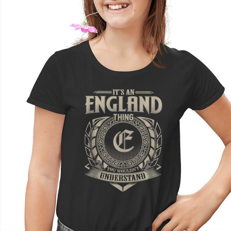It's An England Thing You Wouldn't Understand Name Vintage Youth T-shirt