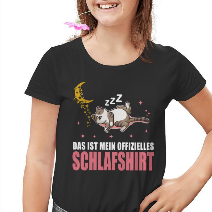 Katze Schlafanzug Das Ist Mein Offizielles Schlaf Kinder Tshirt