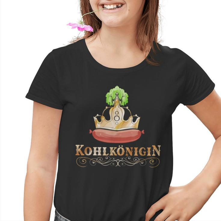 Kohlkönin Kohlfahrt Kohltour Grünkhl North German Kinder Tshirt