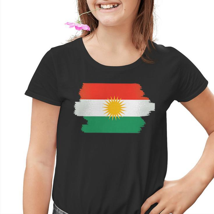 Kurdistan Flag Chest Kurdish Kurd Kinder Tshirt