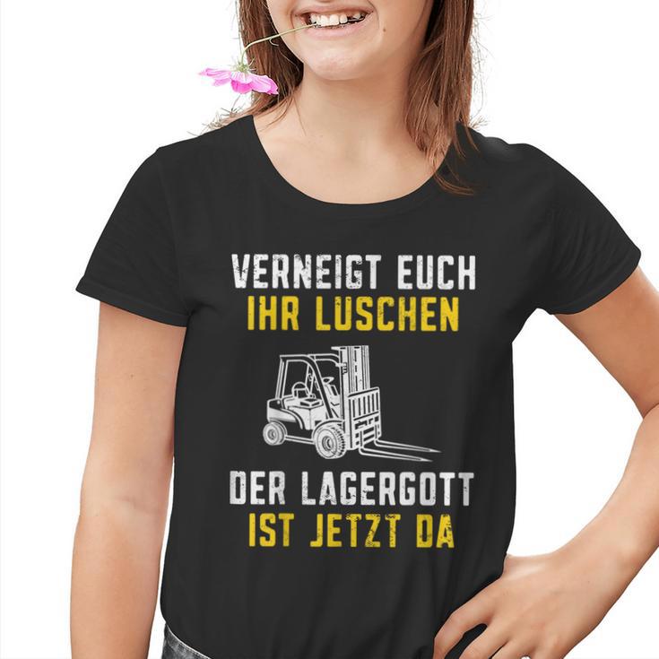 Lagergott Ist Jetzt Da Stapler Forklift Driver S Kinder Tshirt