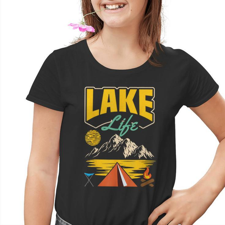 Lake Life Camping Wandern Angeln Bootfahren Segeln Lustig Outdoor Kinder Tshirt