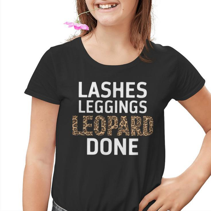 Lashes Leggings Leopard Done Lustiges Herbst Herbst Damen Kinder Tshirt
