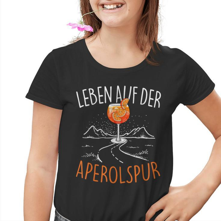 Leben Auf Der Aperolspur Official Spritz Club Aperollin' Kinder Tshirt