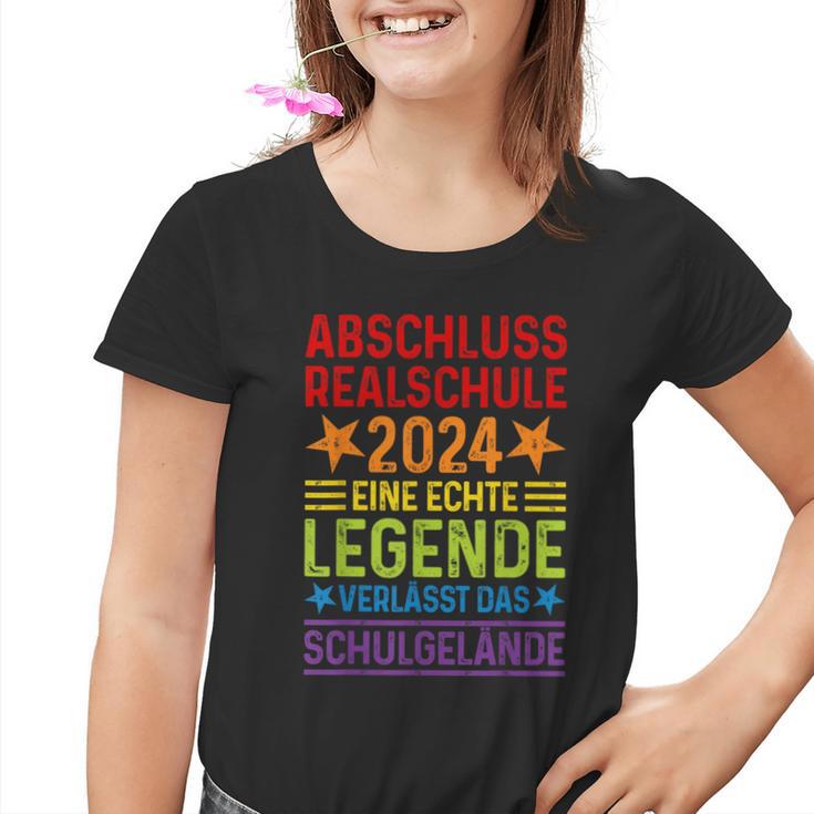 Legende Verlässt Schulgelände Realschule Abschluss 2024 Kinder Tshirt