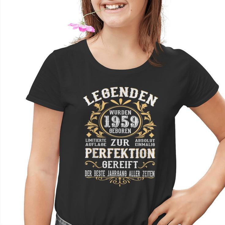 Legends 1959 Geboren Vintage 1959 Birthday Kinder Tshirt