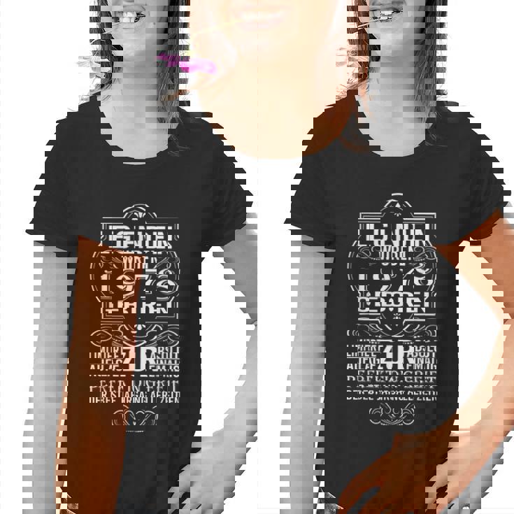 Legends Were Born 1978 Kinder Tshirt