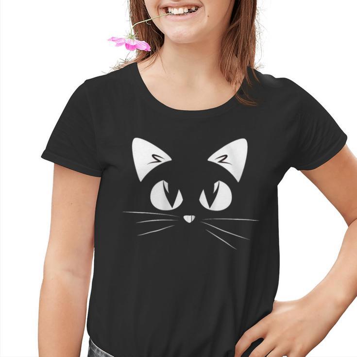 Linda Cara Amante De Los Gatos Gatos Cara Bigotes Amantes De Los Gatitos Camiseta niño