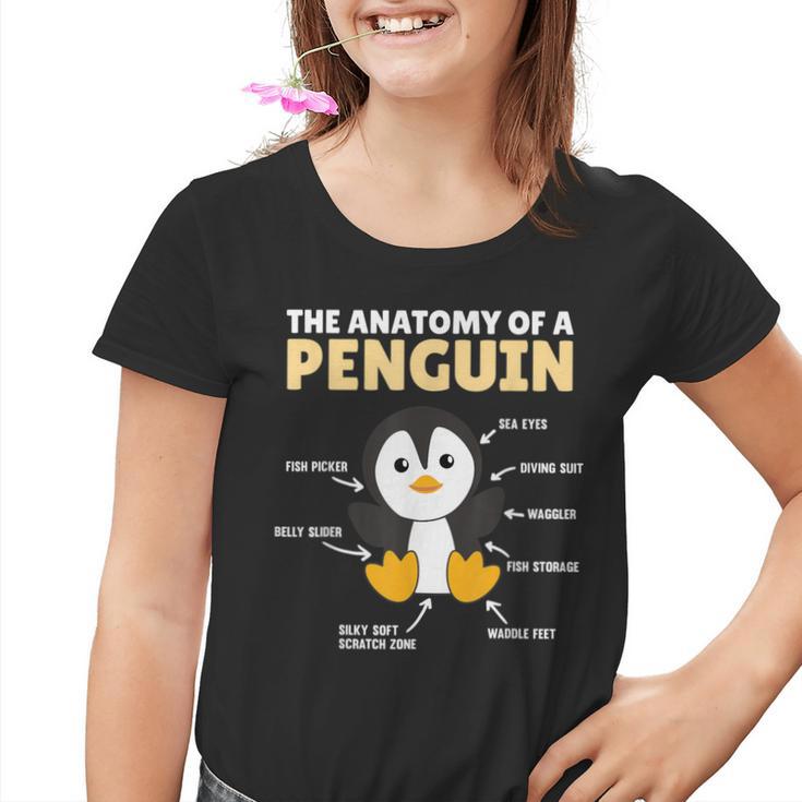 Lustige Erklärung Eines Pinguins Anatomie Eines Pinguins Kinder Tshirt