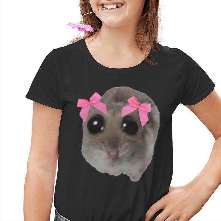 Lustiges Hamster Hamsti Dame Meme Kinder Tshirt