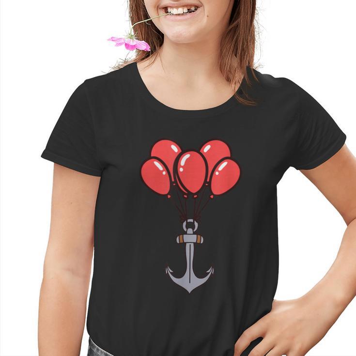 Maritim Anker Luftballons Geburtstag Grüße Seemann Ahoi Kinder Tshirt