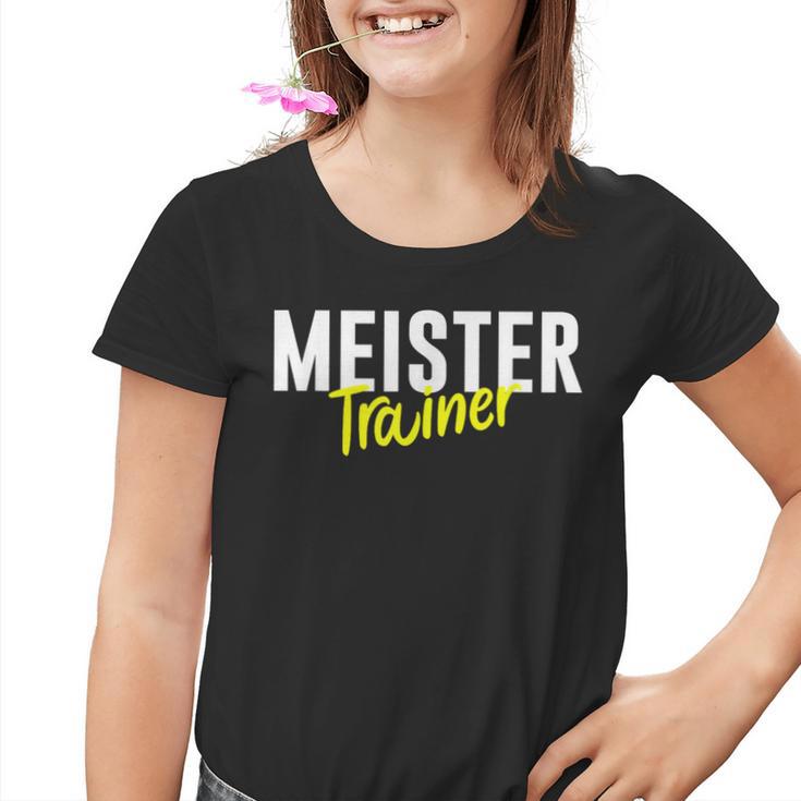 Meister Trainer Coach Football S Kinder Tshirt