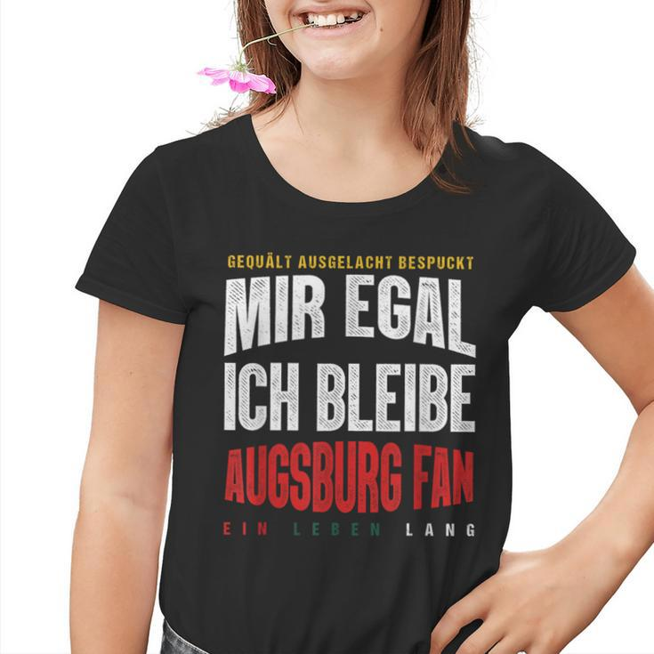 Mir Egal Ich Bleibe Augsburg Fan Football Fan Club Kinder Tshirt