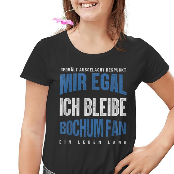 Mir Egal Ich Bleibe Bochum Fan Football Fan Club Kinder Tshirt