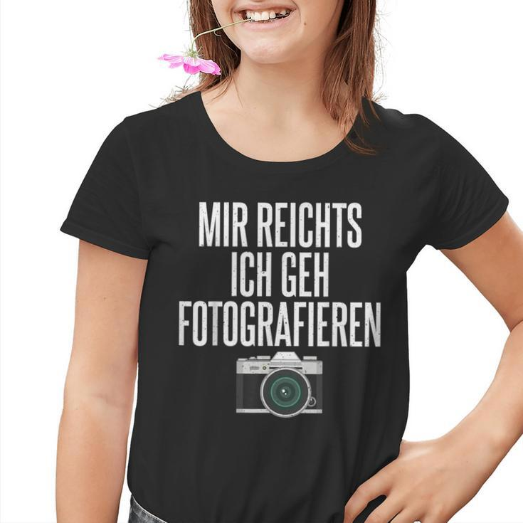 Mir Reichts Ich Geh Fotografieren Camera Photographer Kinder Tshirt