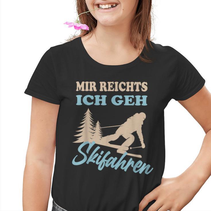 Mir Reichts Ich Geh Skiing Winter Sports Kinder Tshirt