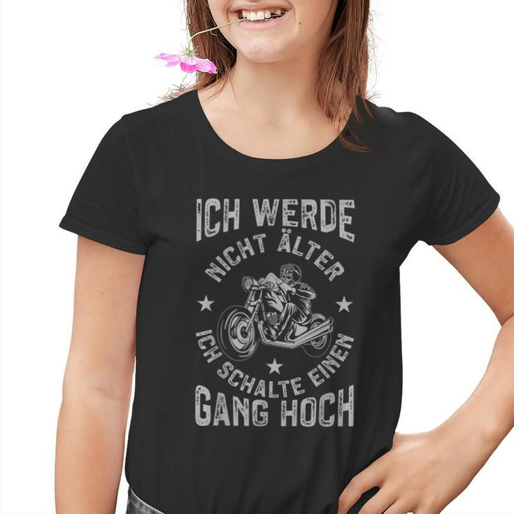 Motorcycle With Motorcycle Ich Werde Nicht Older Kinder Tshirt