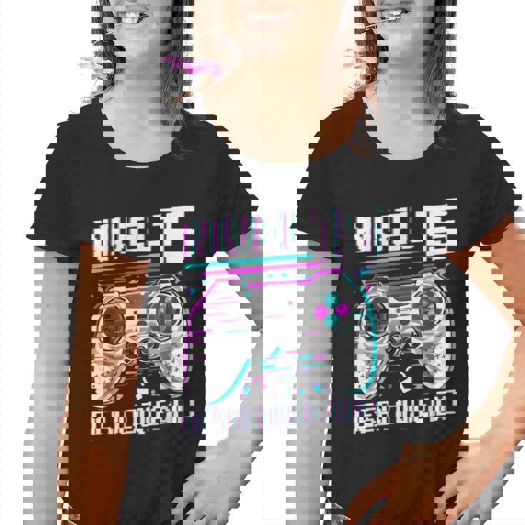 Nivel 15 Desbloqueado Cumpleaños 15 Años Camiseta niño