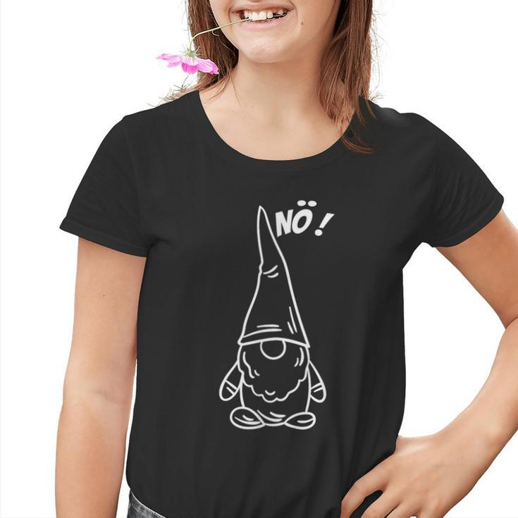 Nö Fun Garden Gnome With Gnome Garden Gnome Kinder Tshirt