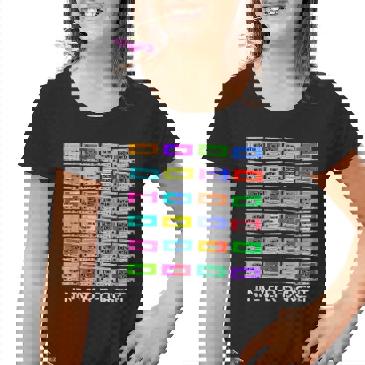 Nunca Olvides Cinta De Audio Para Cassette – Nunca Olvides 80S Camiseta niño