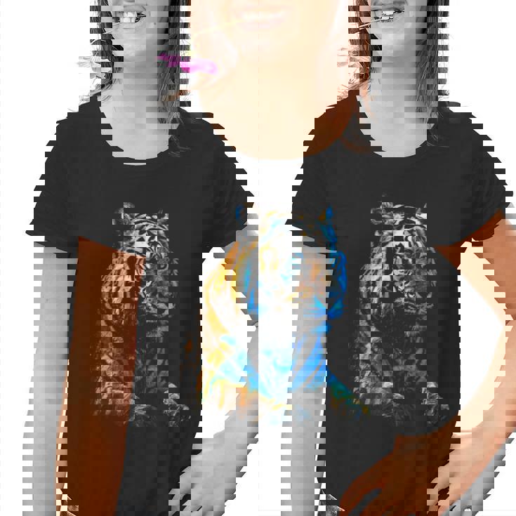 Obra De Arte De Tigre Animal Arte Camiseta niño