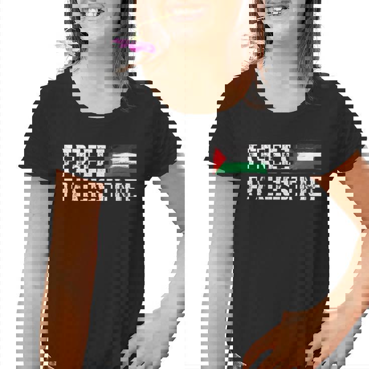 Palestine Flag Free Gaza Camiseta niño