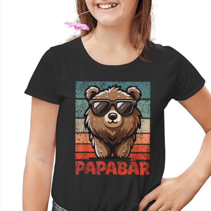 Papabäratertag Bester Papa Bär Kinder Tshirt