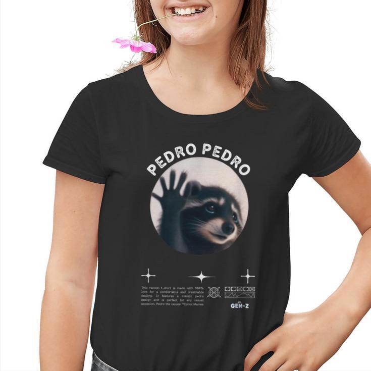 Pedro Pedro Pedro Dancing Racoon Meme Kinder Tshirt