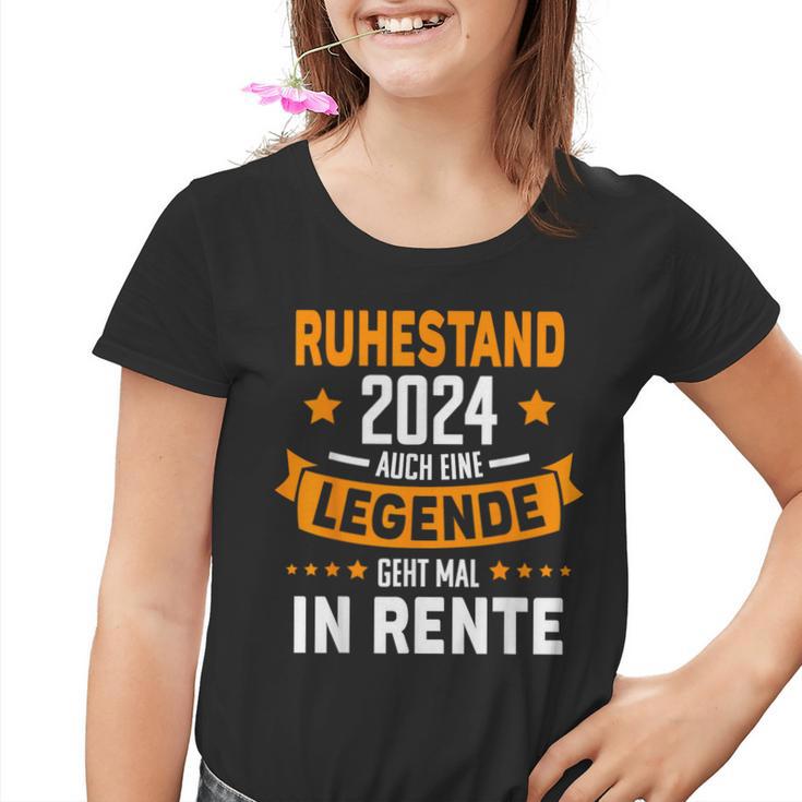 Pensioner 2024 Retirement 2024 Also Eine Legend Rente Kinder Tshirt