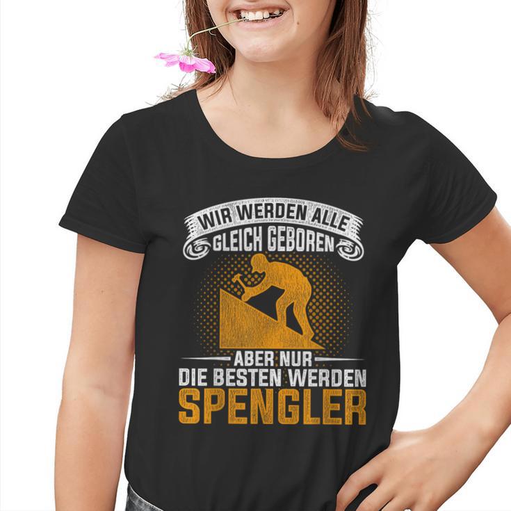 Plumber Installer Tool Spengler Slogan Kinder Tshirt