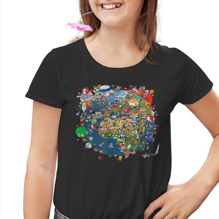 Polandball World Kinder Tshirt