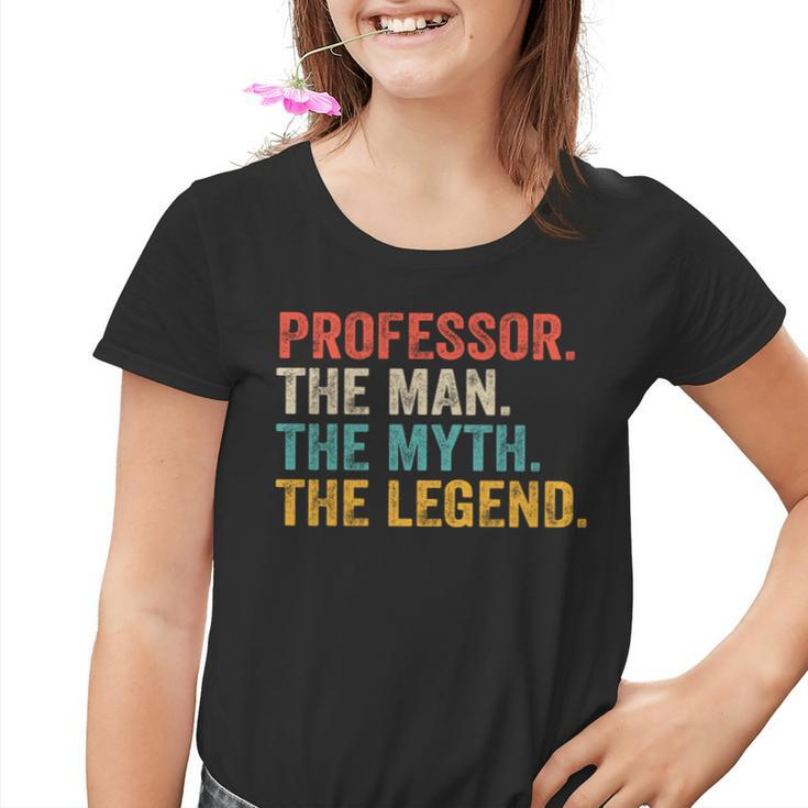Professor Man Myth Legend Professoratertag Kinder Tshirt