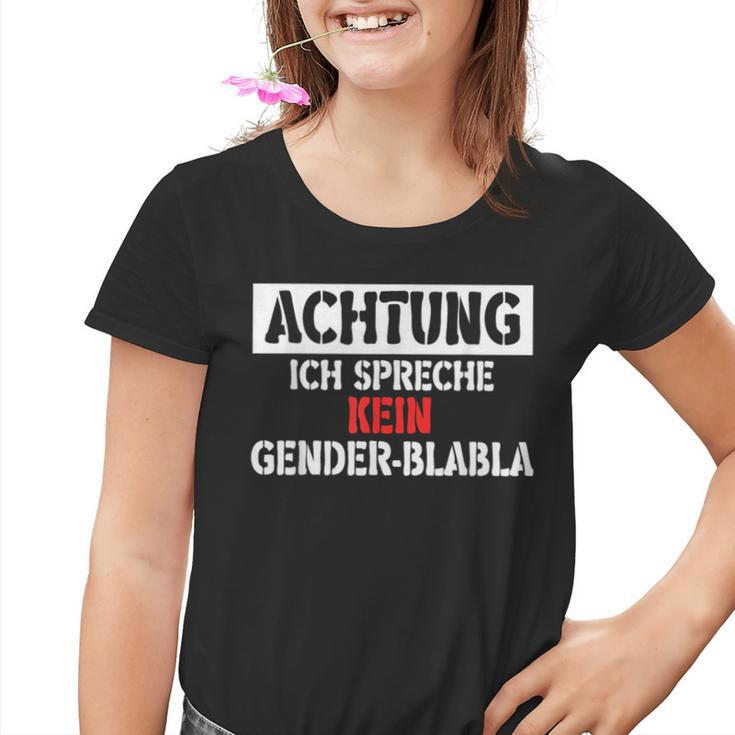 Protest Gendern No Dank Kinder Tshirt