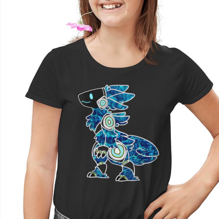 Protogen Furry Fursuit Fursona Blue Sea Pattern Kinder Tshirt