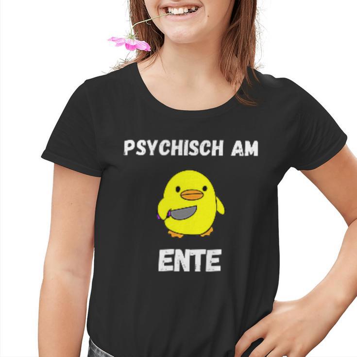 Psychisch Am Ente Witzige Süsse Geschenkidee Mann Frau Kinder Tshirt