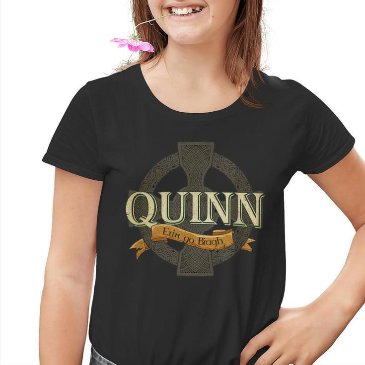 Quinn Irish Surname Quinn Irish Family Name Celtic Cross Youth T-shirt
